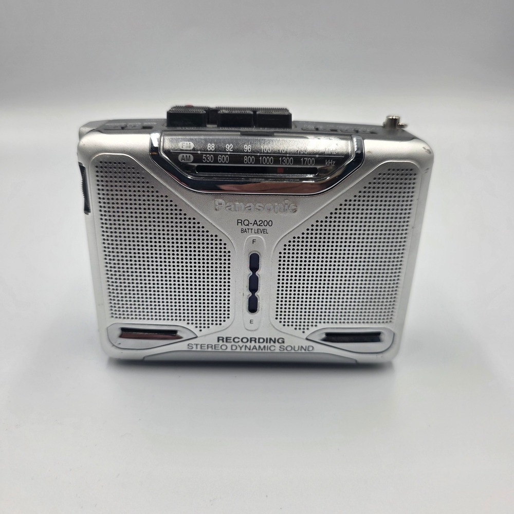 Panasonic RQ-A200 Portable Cassette Player Recorder AM FM Radio Stereo XBS